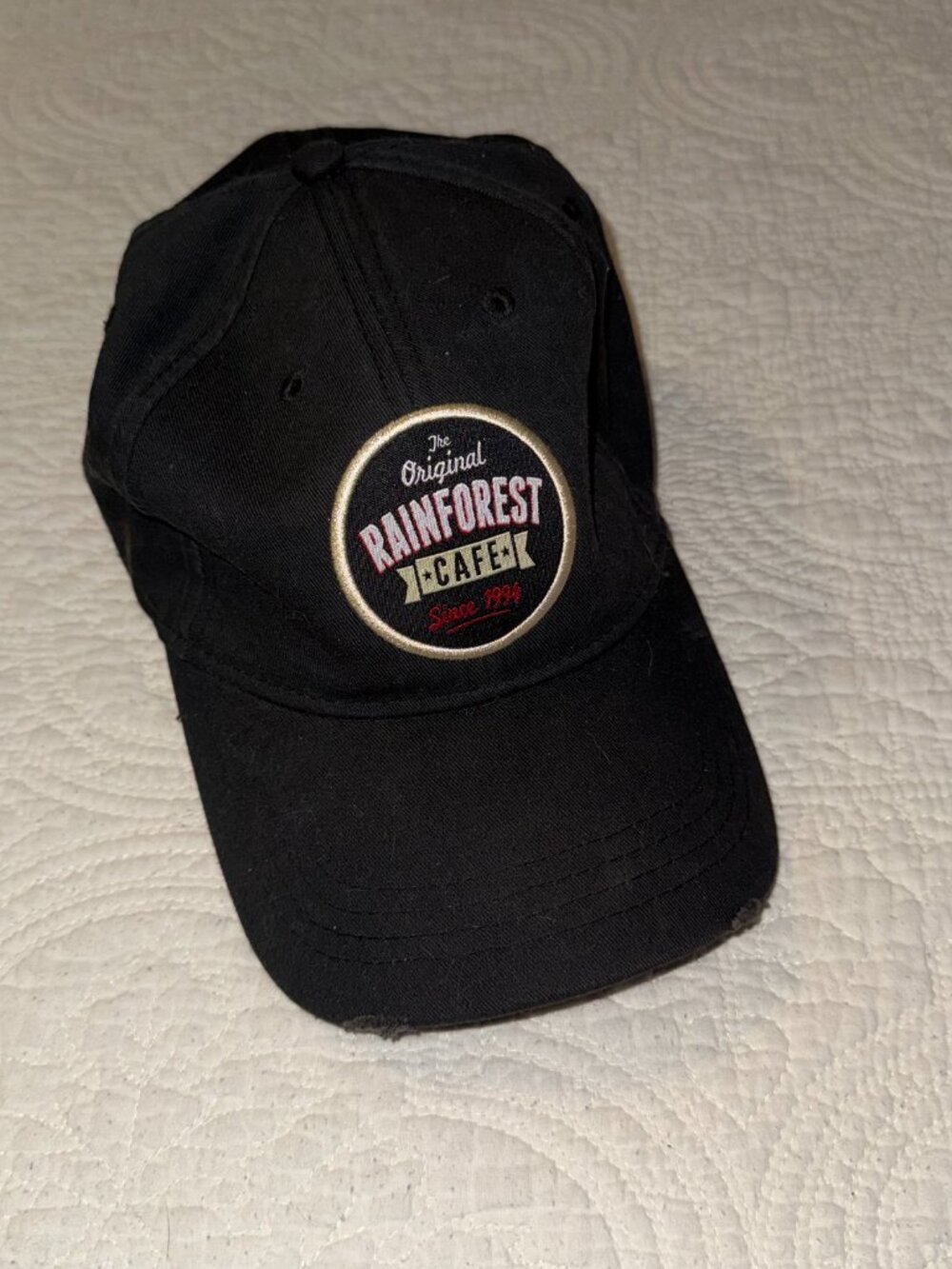Rainforest Cafe Hat Cap Black Strapback The Original Since 1994 Patch Souvenir